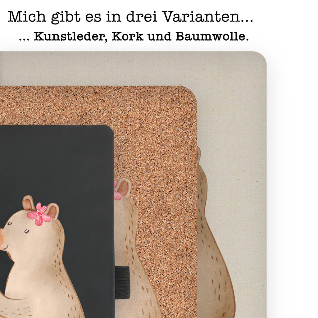 Baumwoll Notizbuch Bär Kind Notizen, Eintragebuch, Tagebuch, Notizblock, Adressbuch, Journal, Kladde, Skizzenbuch, Notizheft, Schreibbuch, Schreibheft, Familie, Vatertag, Muttertag, Bruder, Schwester, Mama, Papa, Oma, Opa, Geschenk, Mutti, Mutter