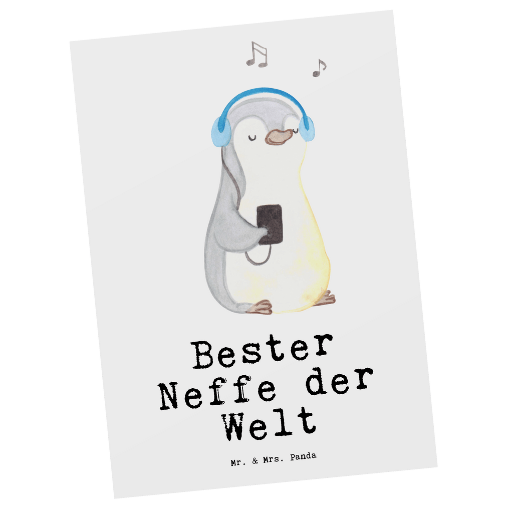 Postkarte Pinguin Bester Neffe der Welt Postkarte, Karte, Geschenkkarte, Grußkarte, Einladung, Ansichtskarte, Geburtstagskarte, Einladungskarte, Dankeskarte, Ansichtskarten, Einladung Geburtstag, Einladungskarten Geburtstag, für, Dankeschön, Geschenk, Schenken, Geburtstag, Geburtstagsgeschenk, Geschenkidee, Danke, Bedanken, Mitbringsel, Freude machen, Geschenktipp, Neffe, Onkel, Tante, Patentante, Patentonkel, Patenkind, Taufe, Sohn der Schwester, Sohn des Bruders, Bester