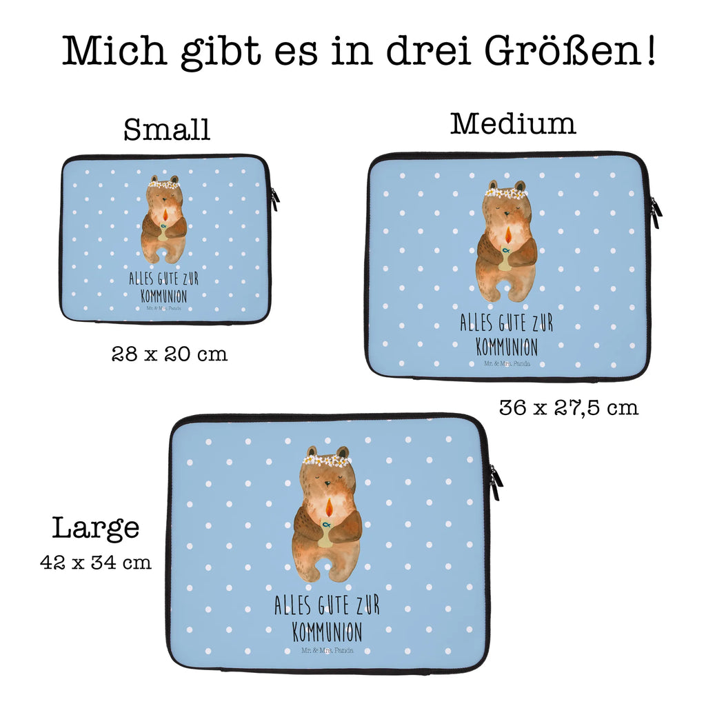 Notebook Tasche Bär Kommunion Notebook Tasche, Laptop, Computertasche, Tasche, Notebook-Tasche, Notebook-Reisehülle, Notebook Schutz, Bär, Teddy, Teddybär, Kommunion, Gottes Segen, Taufkerze, katholisch