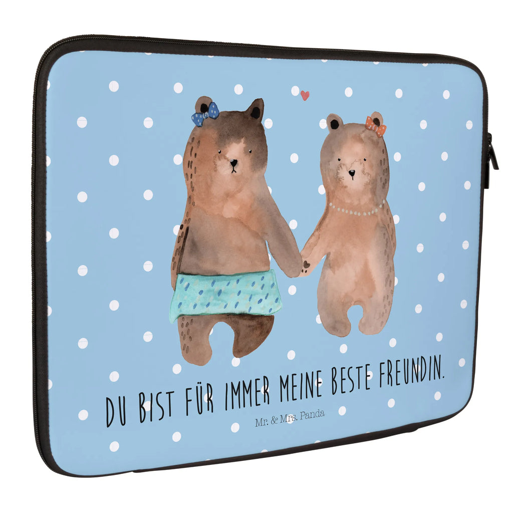 Notebook Tasche Bär Freundin Notebook Tasche, Laptop, Computertasche, Tasche, Notebook-Tasche, Notebook-Reisehülle, Notebook Schutz, Bär, Teddy, Teddybär, Bär Freundin Beste Freund Liebe Liebesbeweis Verliebt Kumpel Kumpeliene