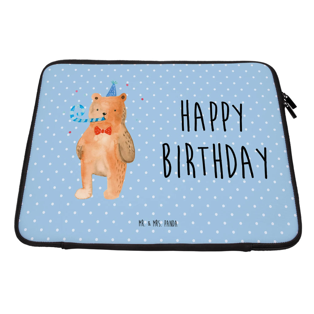 Notebook Tasche Bär Geburtstag Notebook Tasche, Laptop, Computertasche, Tasche, Notebook-Tasche, Notebook-Reisehülle, Notebook Schutz, Bär, Teddy, Teddybär, Happy Birthday, Alles Gute, Glückwunsch, Geburtstag