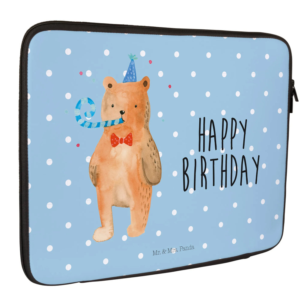 Notebook Tasche Bär Geburtstag Notebook Tasche, Laptop, Computertasche, Tasche, Notebook-Tasche, Notebook-Reisehülle, Notebook Schutz, Bär, Teddy, Teddybär, Happy Birthday, Alles Gute, Glückwunsch, Geburtstag