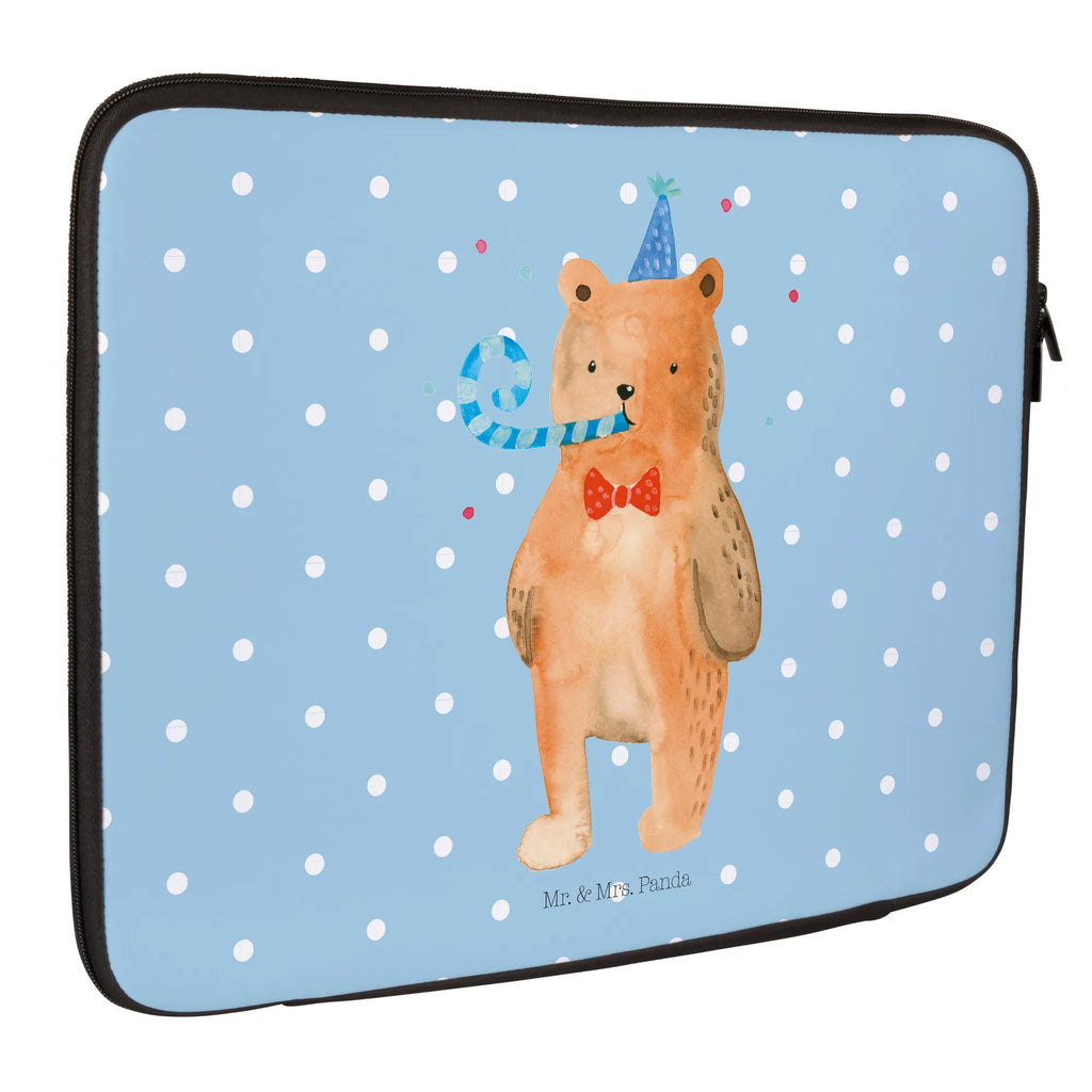 Notebook Tasche Bär Geburtstag Notebook Tasche, Laptop, Computertasche, Tasche, Notebook-Tasche, Notebook-Reisehülle, Notebook Schutz, Bär, Teddy, Teddybär, Happy Birthday, Alles Gute, Glückwunsch, Geburtstag