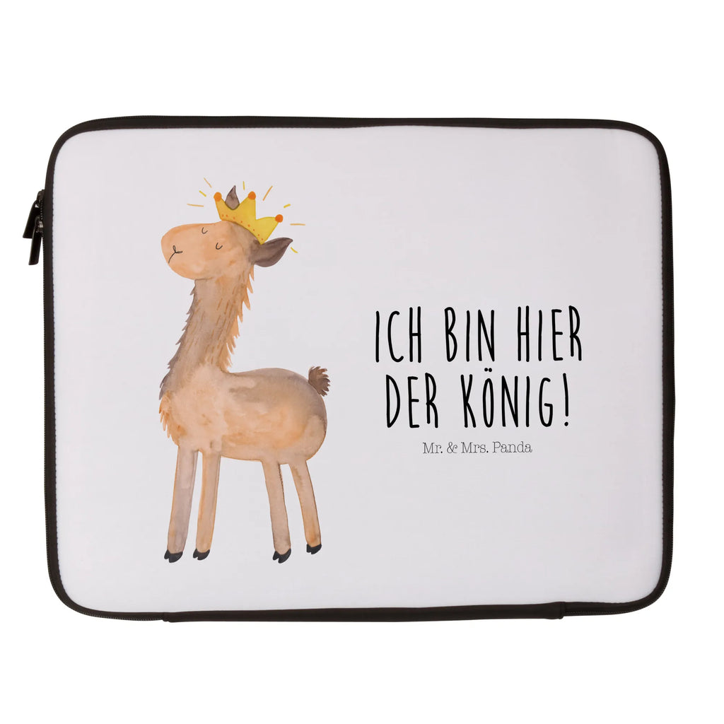 Notebook Tasche Lama König Notebook Tasche, Laptop, Computertasche, Tasche, Notebook-Tasche, Notebook-Reisehülle, Notebook Schutz, Lama, Alpaka, Lamas, König, Königin, Freundin, Mama, Papa, Büro Kollege, Kollegin, Chef, Vorgesetzter, Abi, Abitur