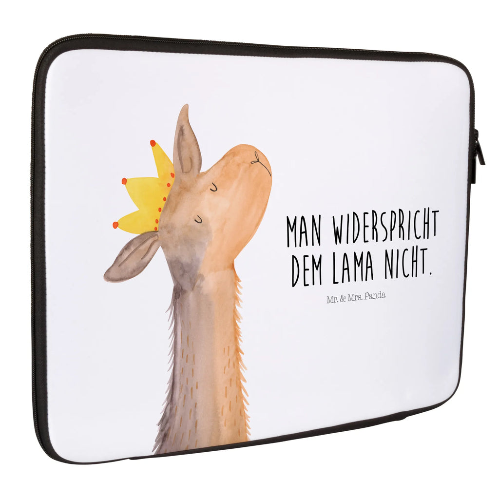 Notebook Tasche Lamakopf König Notebook Tasche, Laptop, Computertasche, Tasche, Notebook-Tasche, Notebook-Reisehülle, Notebook Schutz, Lama, Alpaka, Lamas, König, Königin, Freundin, Mama, Papa, Büro Kollege, Kollegin, Chef, Vorgesetzter, Abi, Abitur