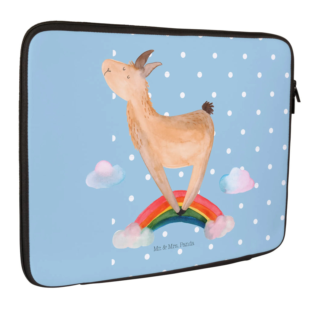 Notebook Tasche Lama Regenbogen Notebook Tasche, Laptop, Computertasche, Tasche, Notebook-Tasche, Notebook-Reisehülle, Notebook Schutz, Lama, Alpaka, Lamas, Regenbogen, Haters gonna hate, Haters, Selbstständig, Außenseiter, Schule, Abi, Hobby, Wolkenland, Freiheit