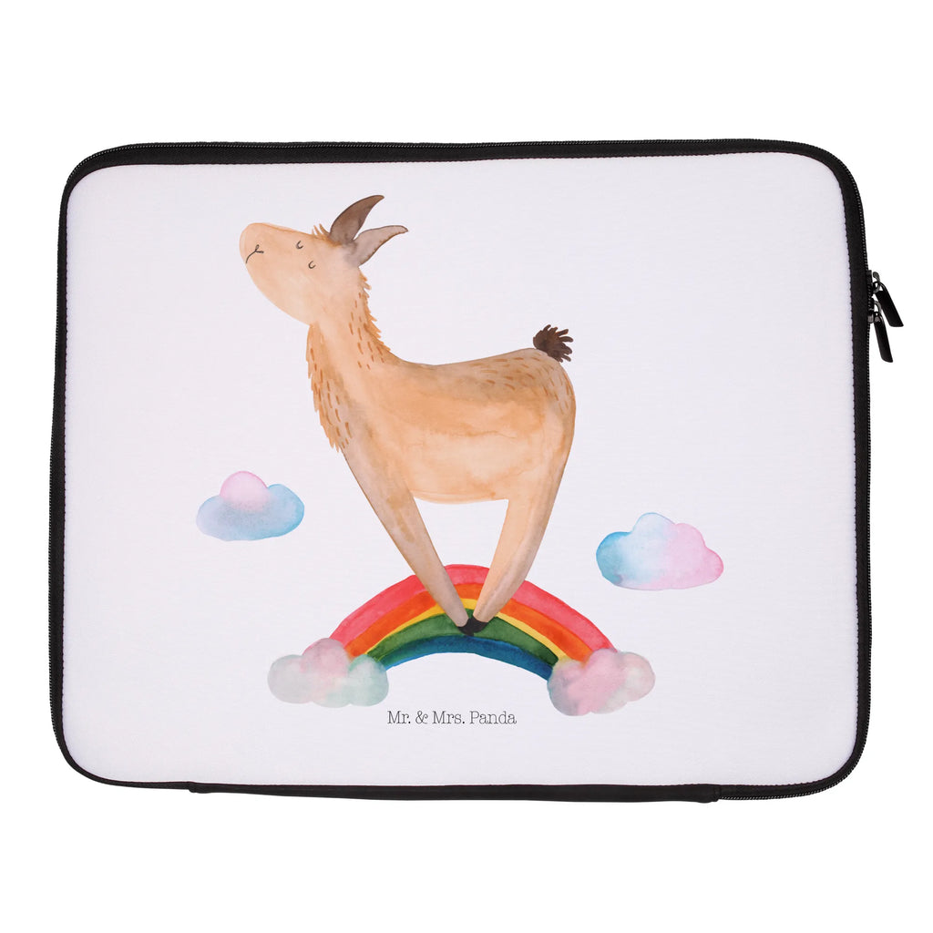 Notebook Tasche Lama Regenbogen Notebook Tasche, Laptop, Computertasche, Tasche, Notebook-Tasche, Notebook-Reisehülle, Notebook Schutz, Lama, Alpaka, Lamas, Regenbogen, Haters gonna hate, Haters, Selbstständig, Außenseiter, Schule, Abi, Hobby, Wolkenland, Freiheit