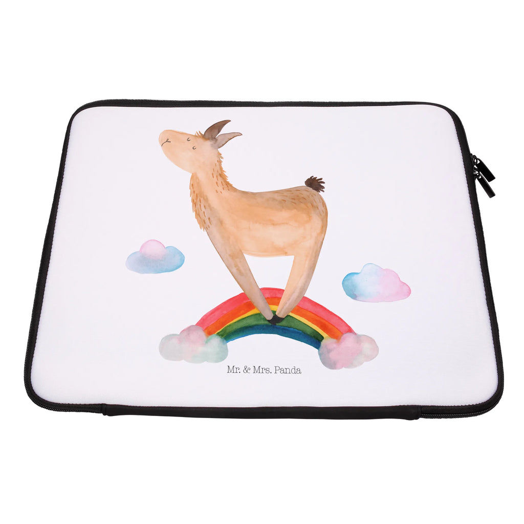 Notebook Tasche Lama Regenbogen Notebook Tasche, Laptop, Computertasche, Tasche, Notebook-Tasche, Notebook-Reisehülle, Notebook Schutz, Lama, Alpaka, Lamas, Regenbogen, Haters gonna hate, Haters, Selbstständig, Außenseiter, Schule, Abi, Hobby, Wolkenland, Freiheit