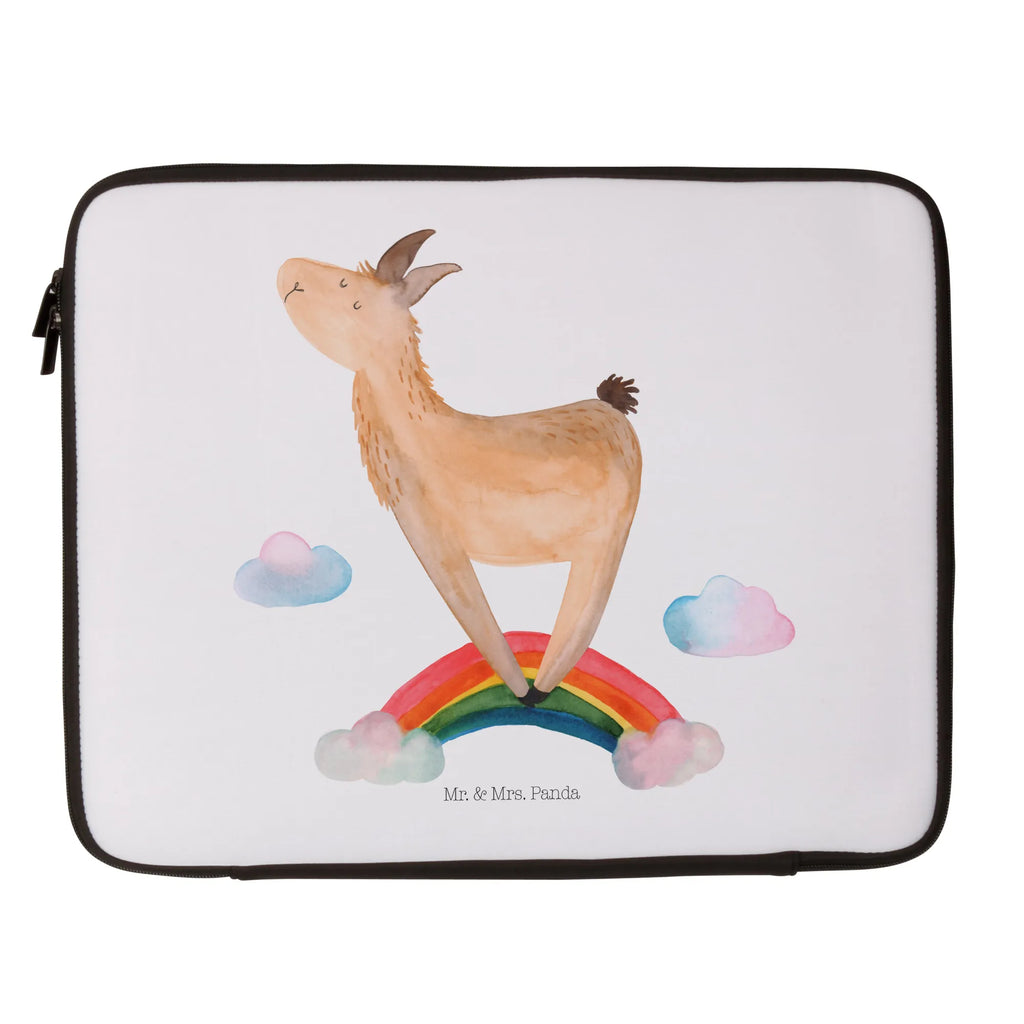 Notebook Tasche Lama Regenbogen Notebook Tasche, Laptop, Computertasche, Tasche, Notebook-Tasche, Notebook-Reisehülle, Notebook Schutz, Lama, Alpaka, Lamas, Regenbogen, Haters gonna hate, Haters, Selbstständig, Außenseiter, Schule, Abi, Hobby, Wolkenland, Freiheit