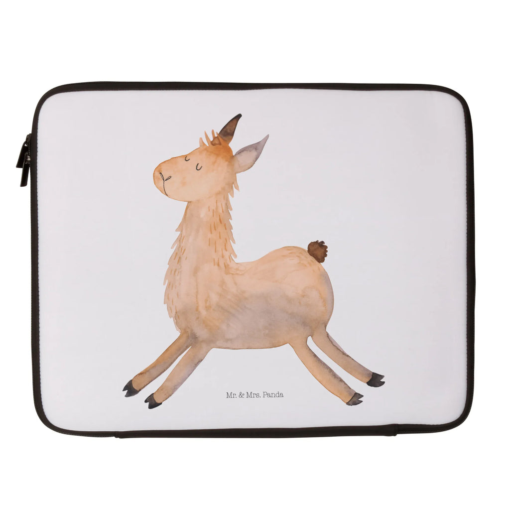 Notebook Tasche Lama springend Notebook Tasche, Laptop, Computertasche, Tasche, Notebook-Tasche, Notebook-Reisehülle, Notebook Schutz, Lama, Alpaka, Lamas, Lieblingstag, Happy day, fröhlich, Glück, Freundin, Liebeskummer, Neustart, guten Morgen, Start, Prüfung, Abitur