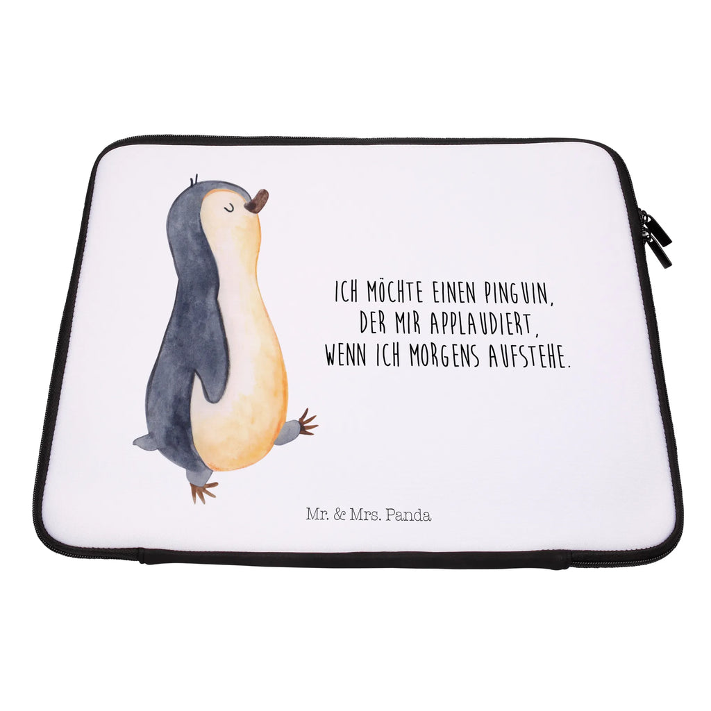 Notebook Tasche Pinguin marschieren Notebook Tasche, Laptop, Computertasche, Tasche, Notebook-Tasche, Notebook-Reisehülle, Notebook Schutz, Pinguin, Pinguine, Frühaufsteher, Langschläfer, Bruder, Schwester, Familie