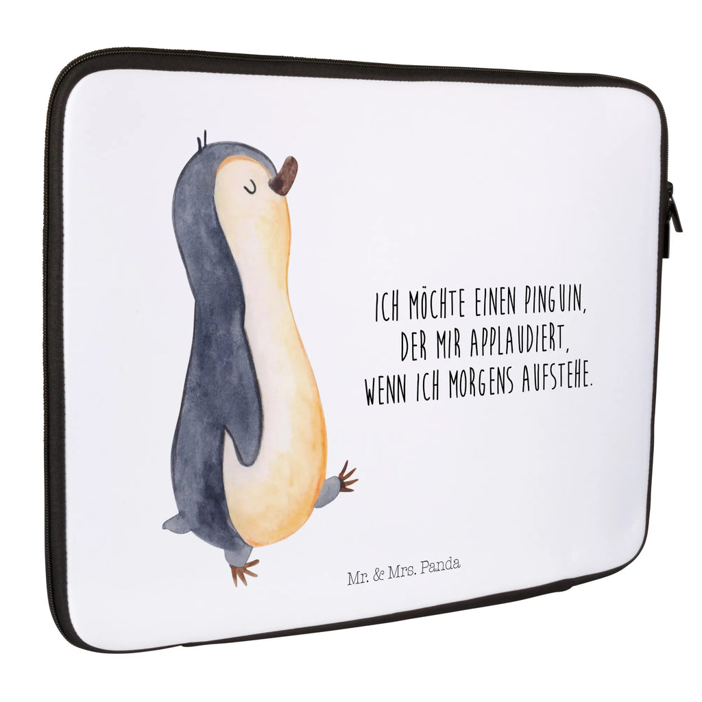 Notebook Tasche Pinguin marschieren Notebook Tasche, Laptop, Computertasche, Tasche, Notebook-Tasche, Notebook-Reisehülle, Notebook Schutz, Pinguin, Pinguine, Frühaufsteher, Langschläfer, Bruder, Schwester, Familie