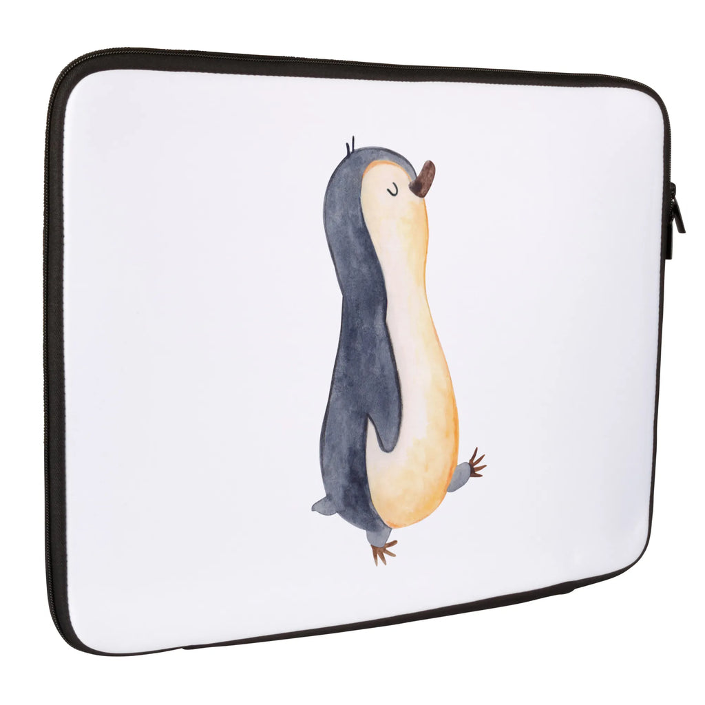 Notebook Tasche Pinguin marschieren Notebook Tasche, Laptop, Computertasche, Tasche, Notebook-Tasche, Notebook-Reisehülle, Notebook Schutz, Pinguin, Pinguine, Frühaufsteher, Langschläfer, Bruder, Schwester, Familie