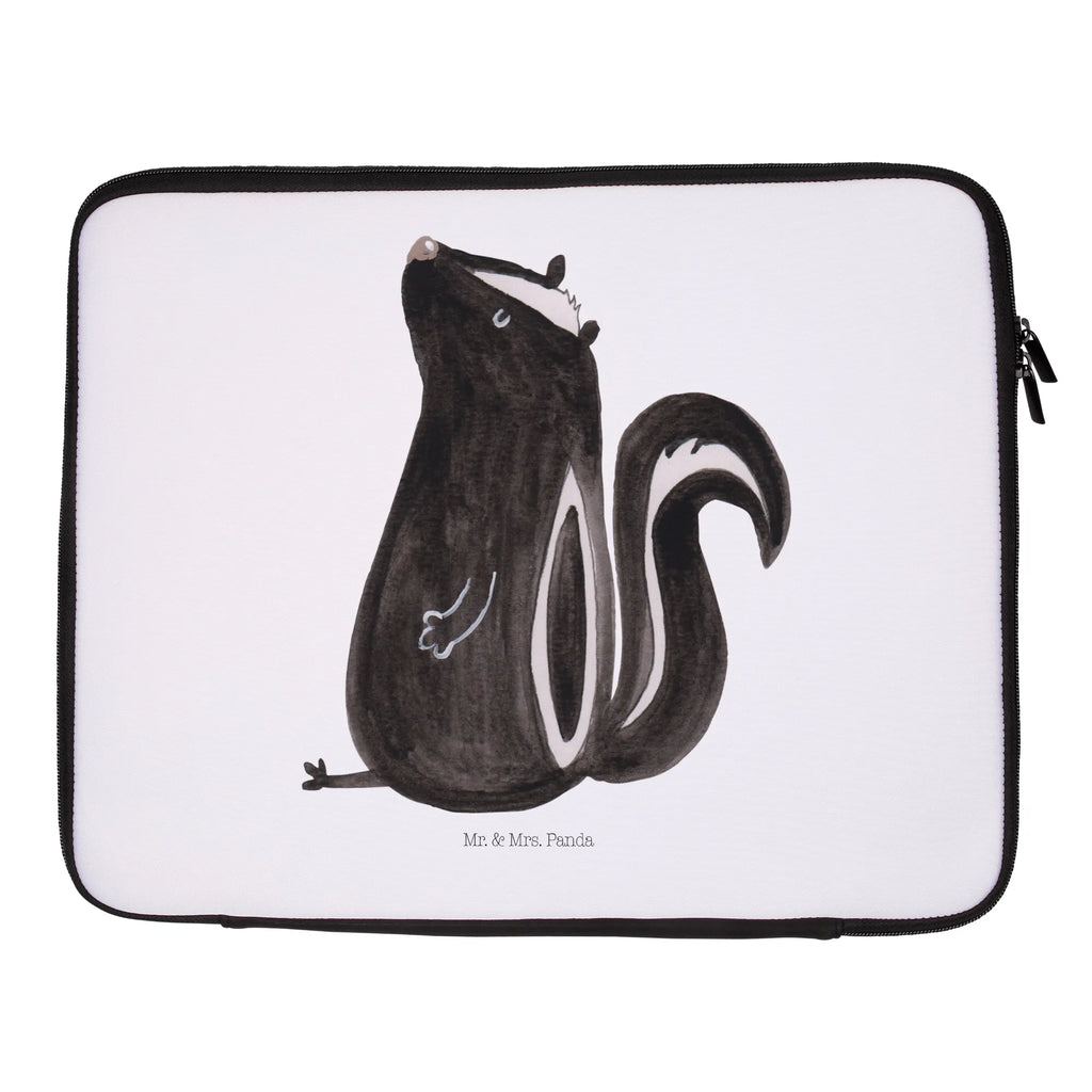 Notebook Tasche Stinktier Sitzen Notebook Tasche, Laptop, Computertasche, Tasche, Notebook-Tasche, Notebook-Reisehülle, Notebook Schutz, Stinktier, Skunk, Wildtier, Raubtier, Stinker, Stinki, Spruch, Büro, Recht, Besserwisser