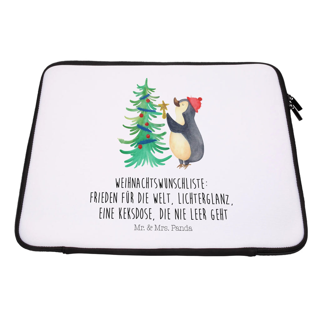 Notebook Tasche Pinguin Weihnachtsbaum Notebook Tasche, Laptop, Computertasche, Tasche, Notebook-Tasche, Notebook-Reisehülle, Notebook Schutz, Winter, Weihnachten, Weihnachtsdeko, Nikolaus, Advent, Heiligabend, Wintermotiv, Pinguin