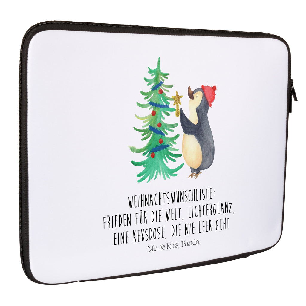 Notebook Tasche Pinguin Weihnachtsbaum Notebook Tasche, Laptop, Computertasche, Tasche, Notebook-Tasche, Notebook-Reisehülle, Notebook Schutz, Winter, Weihnachten, Weihnachtsdeko, Nikolaus, Advent, Heiligabend, Wintermotiv, Pinguin