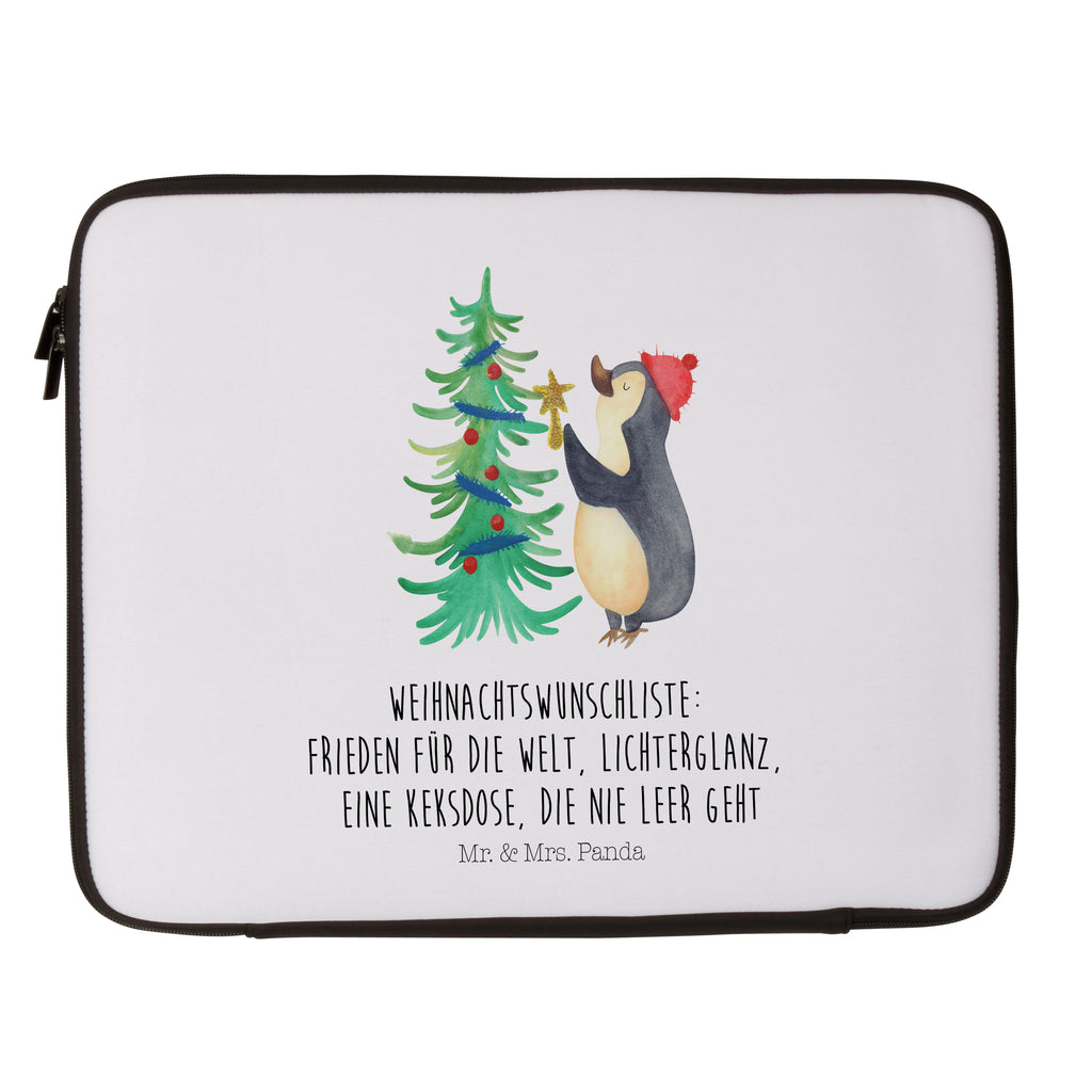 Notebook Tasche Pinguin Weihnachtsbaum Notebook Tasche, Laptop, Computertasche, Tasche, Notebook-Tasche, Notebook-Reisehülle, Notebook Schutz, Winter, Weihnachten, Weihnachtsdeko, Nikolaus, Advent, Heiligabend, Wintermotiv, Pinguin