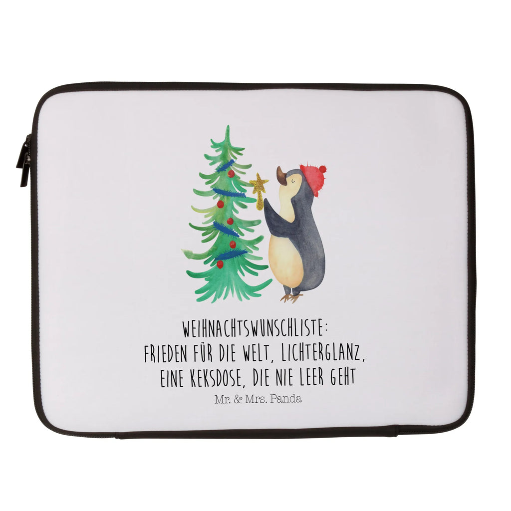 Notebook Tasche Pinguin Weihnachtsbaum Notebook Tasche, Laptop, Computertasche, Tasche, Notebook-Tasche, Notebook-Reisehülle, Notebook Schutz, Winter, Weihnachten, Weihnachtsdeko, Nikolaus, Advent, Heiligabend, Wintermotiv, Pinguin