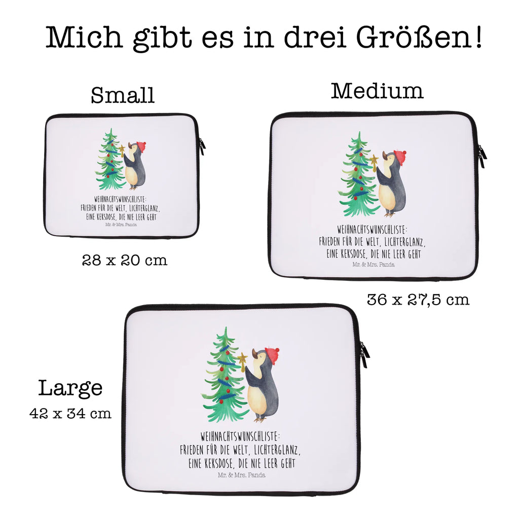 Notebook Tasche Pinguin Weihnachtsbaum Notebook Tasche, Laptop, Computertasche, Tasche, Notebook-Tasche, Notebook-Reisehülle, Notebook Schutz, Winter, Weihnachten, Weihnachtsdeko, Nikolaus, Advent, Heiligabend, Wintermotiv, Pinguin