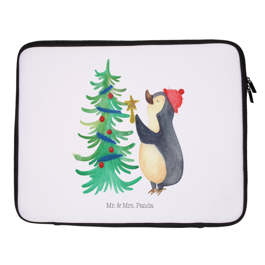 Notebook Tasche Pinguin Weihnachtsbaum Notebook Tasche, Laptop, Computertasche, Tasche, Notebook-Tasche, Notebook-Reisehülle, Notebook Schutz, Winter, Weihnachten, Weihnachtsdeko, Nikolaus, Advent, Heiligabend, Wintermotiv, Pinguin