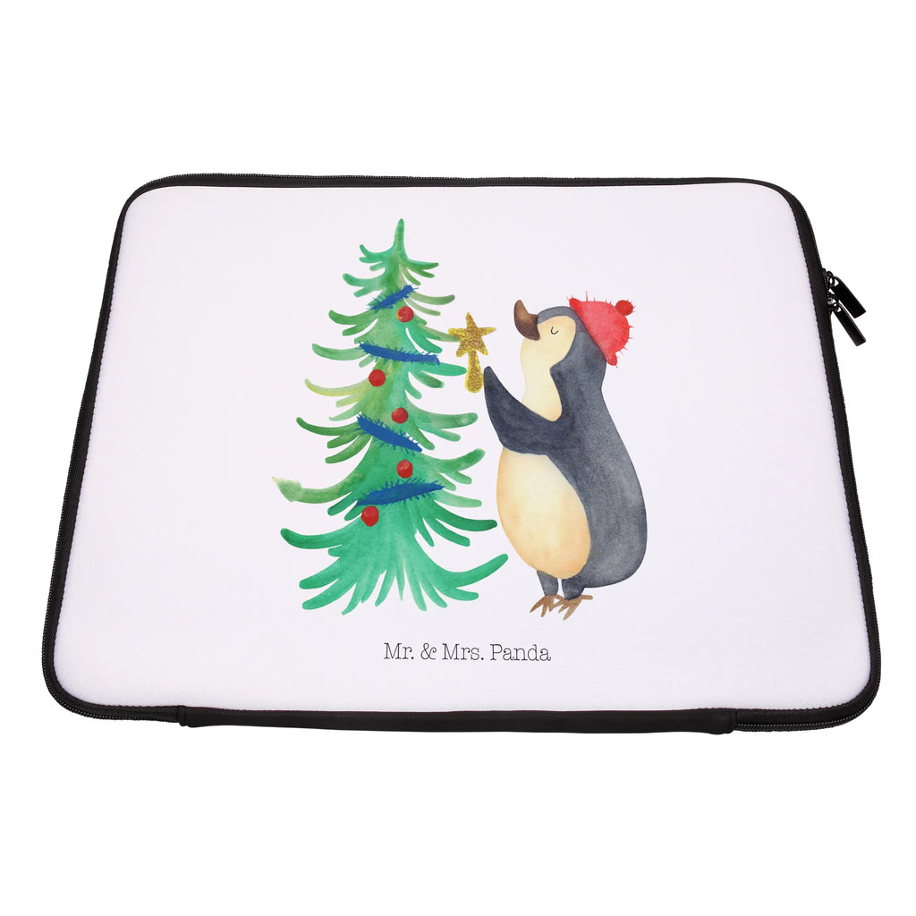 Notebook Tasche Pinguin Weihnachtsbaum Notebook Tasche, Laptop, Computertasche, Tasche, Notebook-Tasche, Notebook-Reisehülle, Notebook Schutz, Winter, Weihnachten, Weihnachtsdeko, Nikolaus, Advent, Heiligabend, Wintermotiv, Pinguin