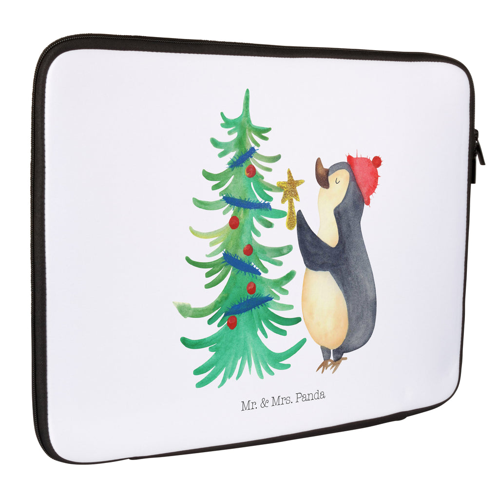 Notebook Tasche Pinguin Weihnachtsbaum Notebook Tasche, Laptop, Computertasche, Tasche, Notebook-Tasche, Notebook-Reisehülle, Notebook Schutz, Winter, Weihnachten, Weihnachtsdeko, Nikolaus, Advent, Heiligabend, Wintermotiv, Pinguin