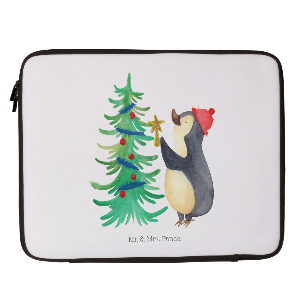 Notebook Tasche Pinguin Weihnachtsbaum Notebook Tasche, Laptop, Computertasche, Tasche, Notebook-Tasche, Notebook-Reisehülle, Notebook Schutz, Winter, Weihnachten, Weihnachtsdeko, Nikolaus, Advent, Heiligabend, Wintermotiv, Pinguin