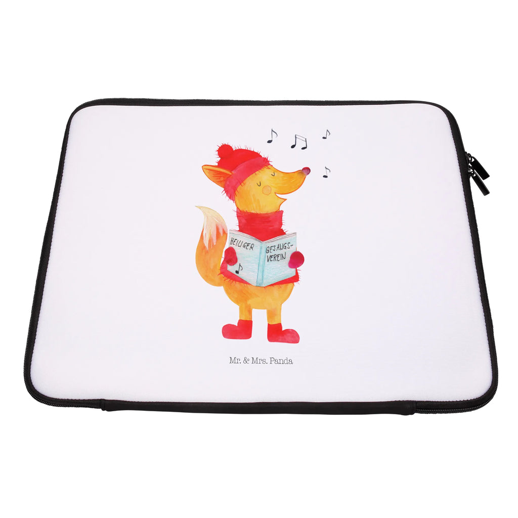 Notebook Tasche Fuchs Sänger Notebook Tasche, Laptop, Computertasche, Tasche, Notebook-Tasche, Notebook-Reisehülle, Notebook Schutz, Winter, Weihnachten, Weihnachtsdeko, Nikolaus, Advent, Heiligabend, Wintermotiv, Fuchs, Füchse, Sänger, Geschenk Sänger, Singen, Weihnachtslieder