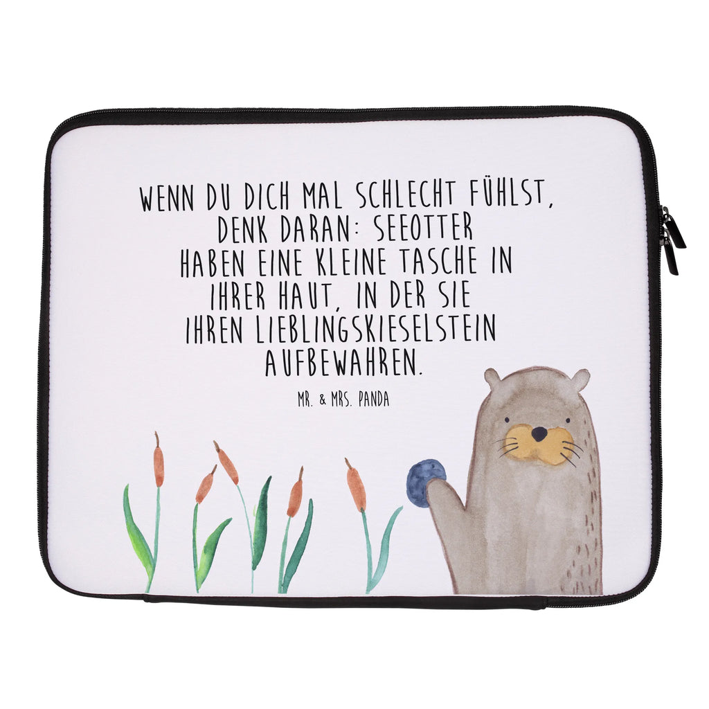 Notebook Tasche Otter Stein Notebook Tasche, Laptop, Computertasche, Tasche, Notebook-Tasche, Notebook-Reisehülle, Notebook Schutz, Otter, Fischotter, Seeotter, Otter Seeotter See Otter