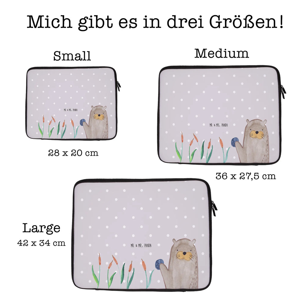 Notebook Tasche Otter Stein Notebook Tasche, Laptop, Computertasche, Tasche, Notebook-Tasche, Notebook-Reisehülle, Notebook Schutz, Otter, Fischotter, Seeotter, Otter Seeotter See Otter