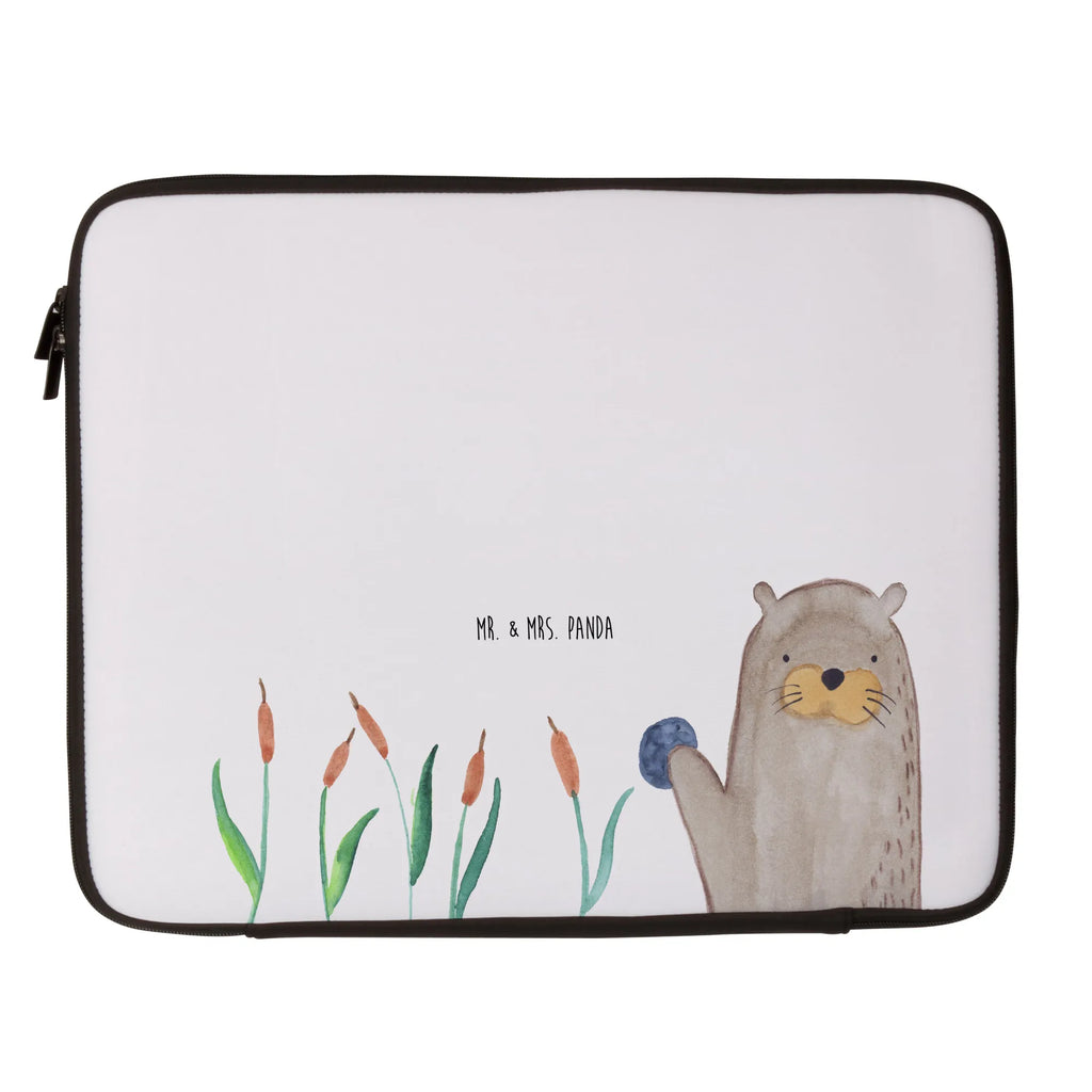 Notebook Tasche Otter Stein Notebook Tasche, Laptop, Computertasche, Tasche, Notebook-Tasche, Notebook-Reisehülle, Notebook Schutz, Otter, Fischotter, Seeotter, Otter Seeotter See Otter