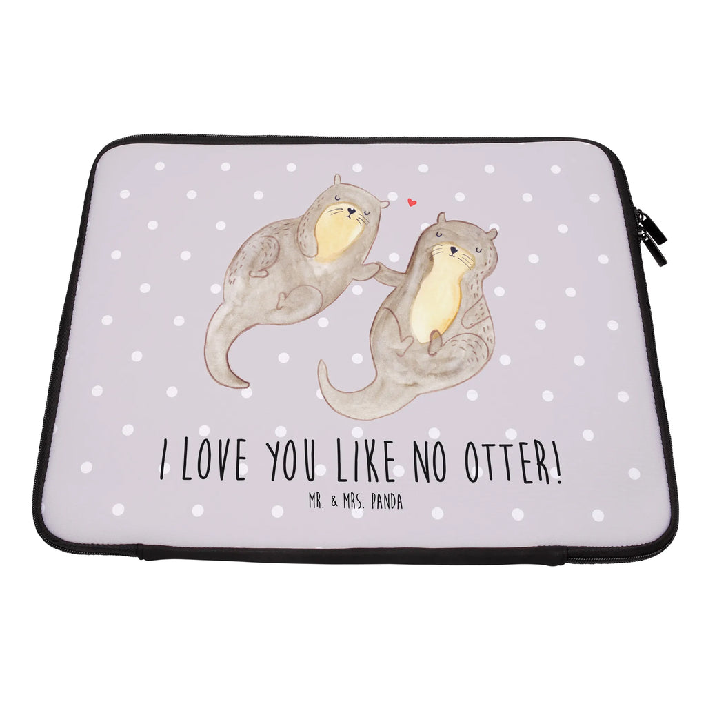 Notebook Tasche Otter Hände halten Notebook Tasche, Laptop, Computertasche, Tasche, Notebook-Tasche, Notebook-Reisehülle, Notebook Schutz, Otter, Fischotter, Seeotter, Otter Seeotter See Otter