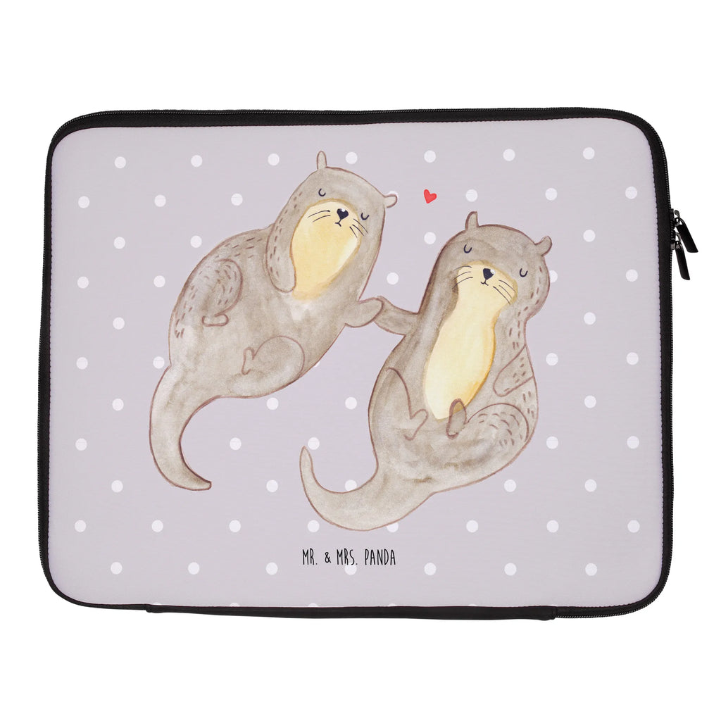 Notebook Tasche Otter Hände halten Notebook Tasche, Laptop, Computertasche, Tasche, Notebook-Tasche, Notebook-Reisehülle, Notebook Schutz, Otter, Fischotter, Seeotter, Otter Seeotter See Otter