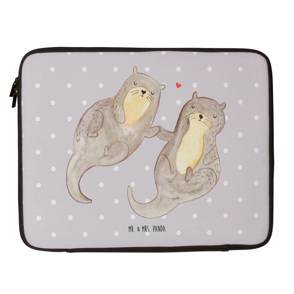 Notebook Tasche Otter Hände halten Notebook Tasche, Laptop, Computertasche, Tasche, Notebook-Tasche, Notebook-Reisehülle, Notebook Schutz, Otter, Fischotter, Seeotter, Otter Seeotter See Otter