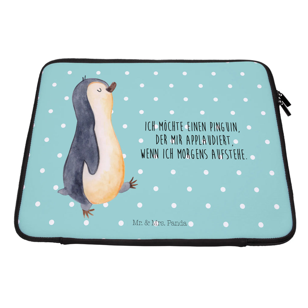 Notebook Tasche Pinguin marschieren Notebook Tasche, Laptop, Computertasche, Tasche, Notebook-Tasche, Notebook-Reisehülle, Notebook Schutz, Pinguin, Pinguine, Frühaufsteher, Langschläfer, Bruder, Schwester, Familie