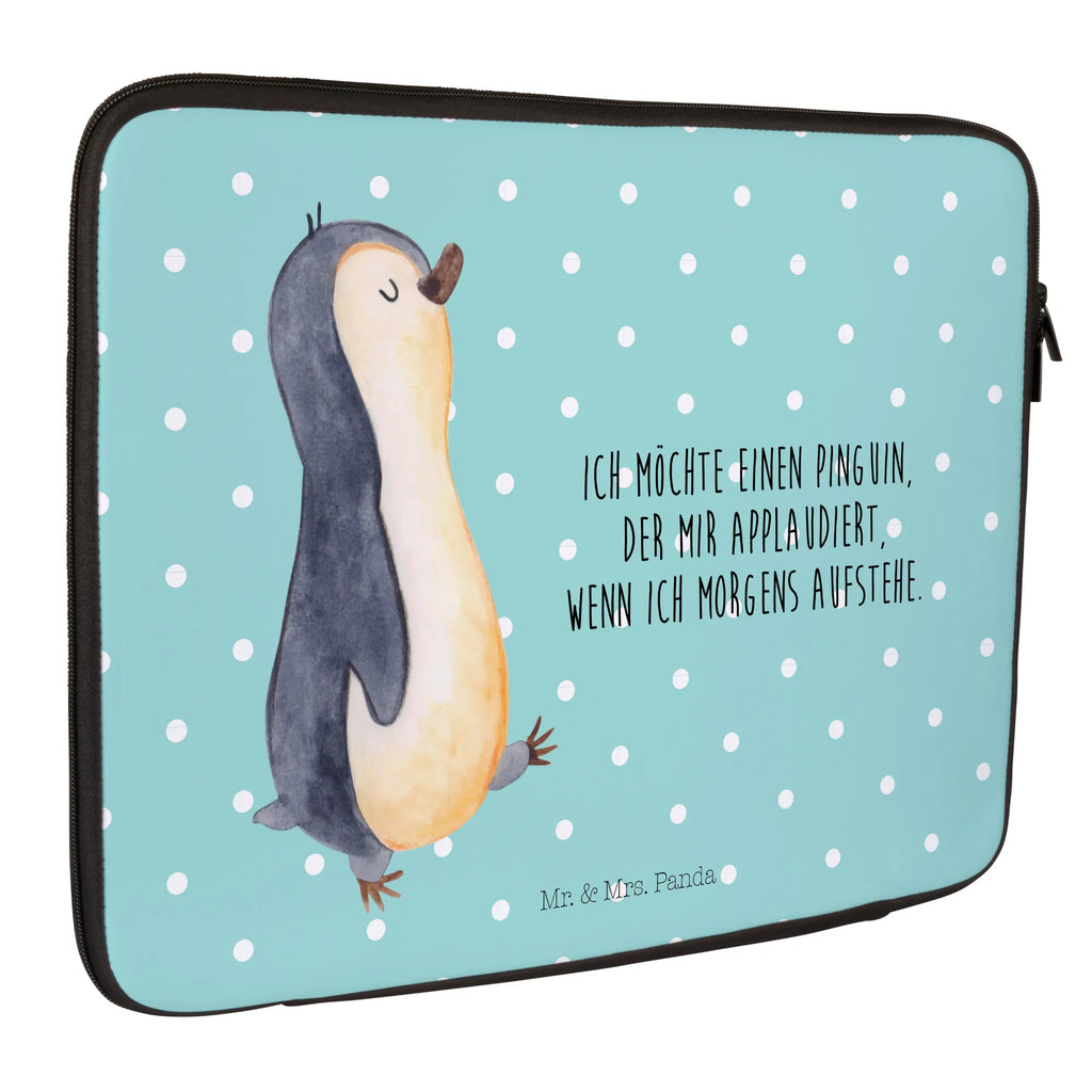 Notebook Tasche Pinguin marschieren Notebook Tasche, Laptop, Computertasche, Tasche, Notebook-Tasche, Notebook-Reisehülle, Notebook Schutz, Pinguin, Pinguine, Frühaufsteher, Langschläfer, Bruder, Schwester, Familie