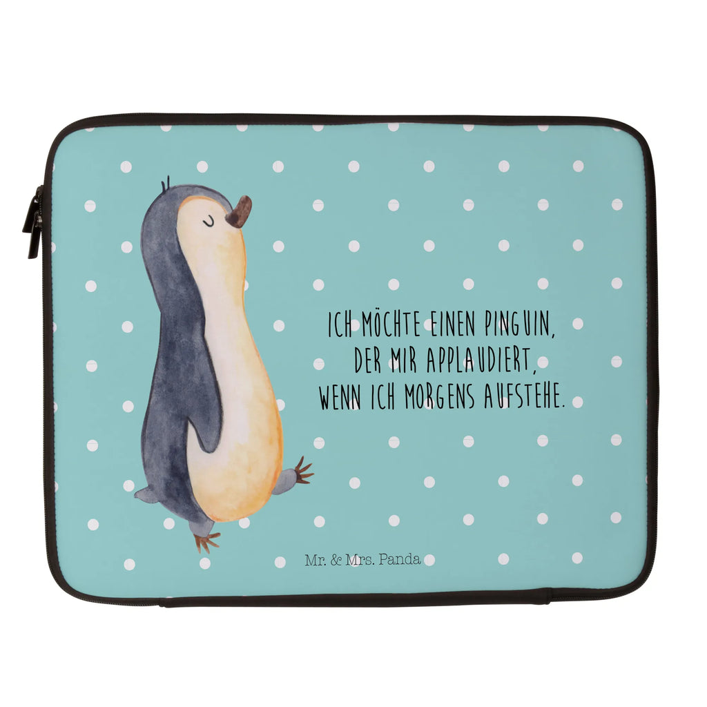 Notebook Tasche Pinguin marschieren Notebook Tasche, Laptop, Computertasche, Tasche, Notebook-Tasche, Notebook-Reisehülle, Notebook Schutz, Pinguin, Pinguine, Frühaufsteher, Langschläfer, Bruder, Schwester, Familie