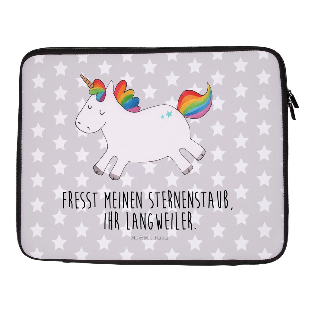 Notebook Tasche Einhorn Happy Notebook Tasche, Laptop, Computertasche, Tasche, Notebook-Tasche, Notebook-Reisehülle, Notebook Schutz, Einhorn, Einhörner, Einhorn Deko, Pegasus, Unicorn, glücklich, fröhlich, Spaß, Freude, Lebensfreude, witzig, spannend, Lächeln, Lachen