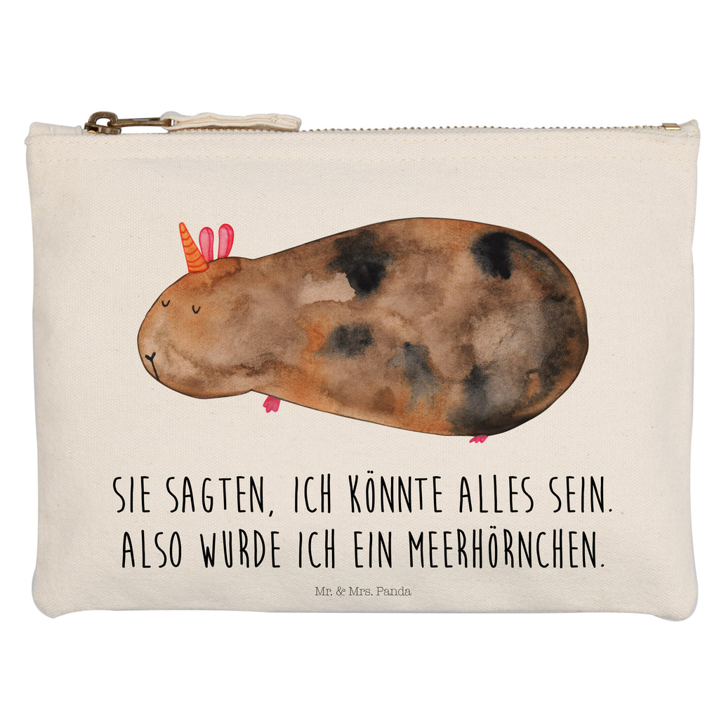 Schminktasche Meerhörnchen Schminktasche, Kosmetiktasche, Kosmetikbeutel, Stiftemäppchen, Etui, Federmappe, Makeup, XXL, Schminketui, Kosmetiketui, Schlamperetui, Einhorn, Einhörner, Einhorn Deko, Pegasus, Unicorn, Meerhörnchen, Meericorn, Meerschwein, Meerschweinchen