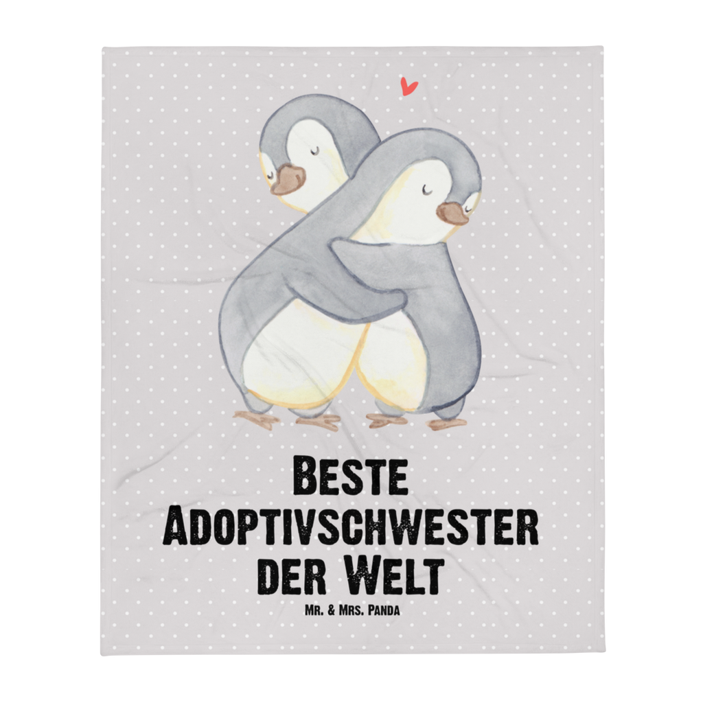 Kuscheldecke Pinguin Beste Adoptivschwester der Welt Decke, Wohndecke, Tagesdecke, Wolldecke, Sofadecke, für, Dankeschön, Geschenk, Schenken, Geburtstag, Geburtstagsgeschenk, Geschenkidee, Danke, Bedanken, Mitbringsel, Freude machen, Geschenktipp, Adoptivschwester, Adoptiv, adoptiert, Schwester, Geschwister, Schwesterherz, Sister, Familie, Kleinigkeit, Beste, Tochter