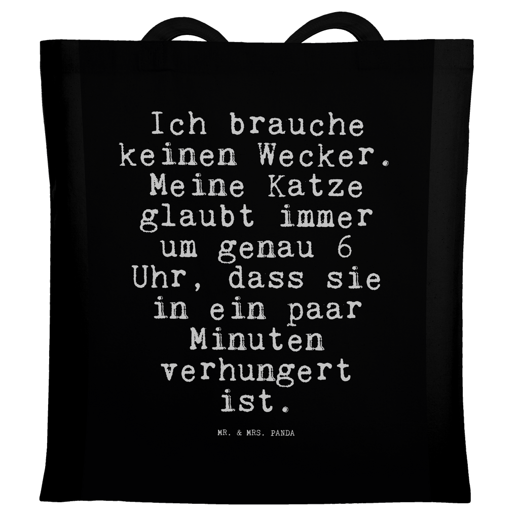 Tragetasche Ich brauche keinen Wecker.... Beuteltasche, Beutel, Einkaufstasche, Jutebeutel, Stoffbeutel, Tasche, Shopper, Umhängetasche, Strandtasche, Schultertasche, Stofftasche, Tragetasche, Badetasche, Jutetasche, Einkaufstüte, Laptoptasche, Spruch, Sprüche, lustige Sprüche, Weisheiten, Zitate, Spruch Geschenke, Spruch Sprüche Weisheiten Zitate Lustig Weisheit Worte