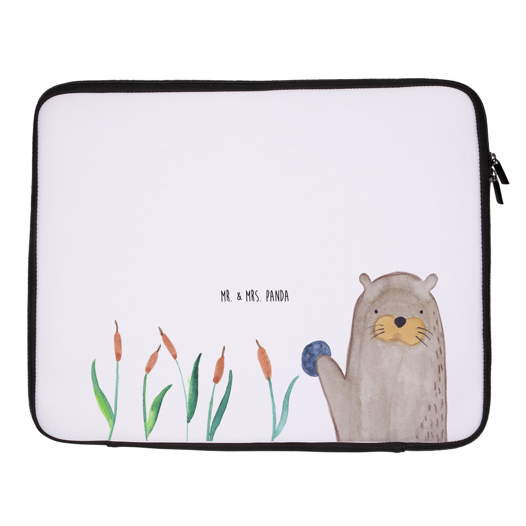 Notebook Tasche Otter Stein Notebook Tasche, Laptop, Computertasche, Tasche, Notebook-Tasche, Notebook-Reisehülle, Notebook Schutz, Otter, Fischotter, Seeotter, Otter Seeotter See Otter