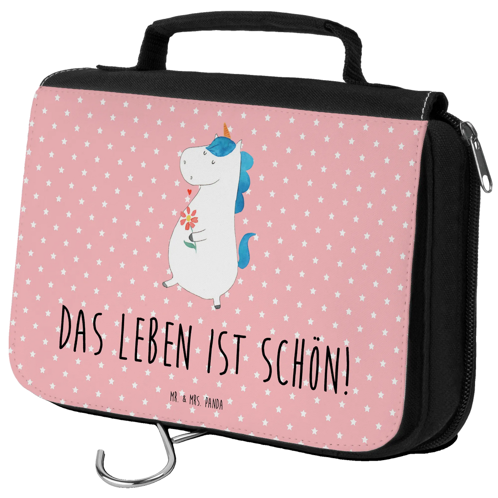 Kulturbeutel Einhorn Spaziergang Kulturbeutel, Zum Aufhängen, Waschtasche, Kosmetiktasche, Damen, Herren, Aufbewahrungstasche, Schminktasche, Kosmetikbeutel, Organizer, Kulturtasche, Schminkutensil, Einhorn, Einhörner, Einhorn Deko, Unicorn, Glitzer, Blumen, Spaziergang, Motivation, Gute Laune, Freude, Freundin, Mutter, Schwester