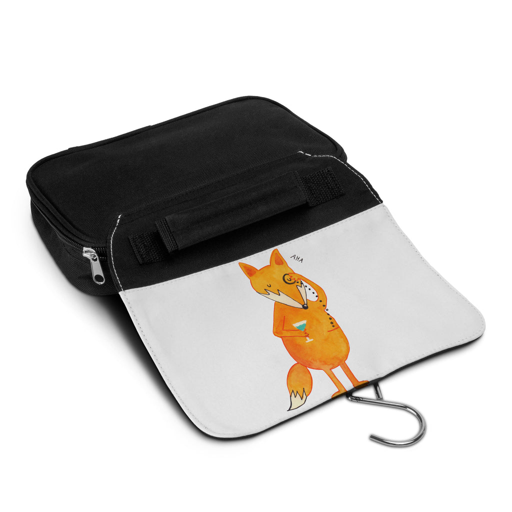 Kulturbeutel Fuchs Lord Kulturbeutel, Zum Aufhängen, Waschtasche, Kosmetiktasche, Damen, Herren, Aufbewahrungstasche, Schminktasche, Kosmetikbeutel, Organizer, Kulturtasche, Schminkutensil, Fuchs, Füchse, tröstende Worte, Spruch lustig, Liebeskummer Geschenk, Motivation Spruch, Problemlösung