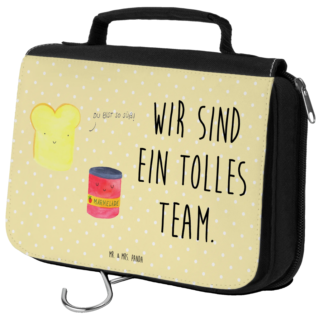 Kulturbeutel Toast Marmelade Kulturbeutel, Zum Aufhängen, Waschtasche, Kosmetiktasche, Damen, Herren, Aufbewahrungstasche, Schminktasche, Kosmetikbeutel, Organizer, Kulturtasche, Schminkutensil, Tiermotive, Gute Laune, lustige Sprüche, Tiere, Toast, Marmelade, Dreamteam, süße Postkarte, süß, Küche Deko, Küche Spruch, Frühstück Einladung, Brot, Toastbrot