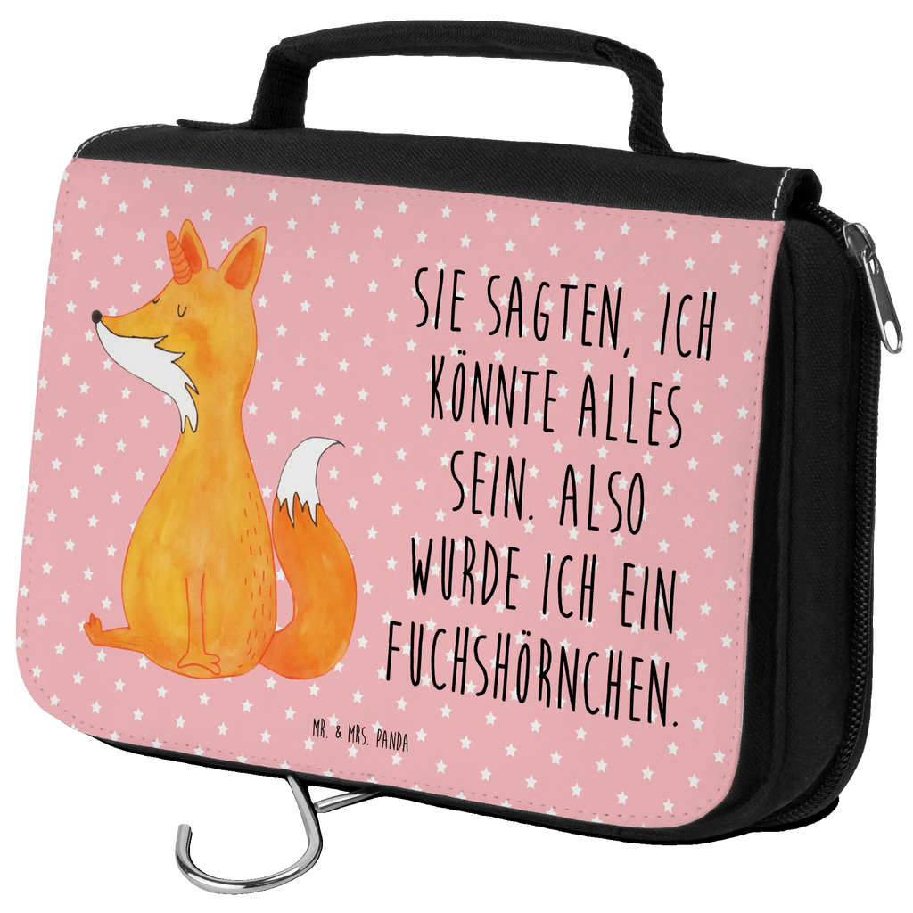 Kulturbeutel Einhorn Wunsch Kulturbeutel, Zum Aufhängen, Waschtasche, Kosmetiktasche, Damen, Herren, Aufbewahrungstasche, Schminktasche, Kosmetikbeutel, Organizer, Kulturtasche, Schminkutensil, Einhorn, Einhörner, Einhorn Deko, Unicorn, Fuchs, Unicorns, Fuchshörnchen, Fuchshorn, Foxycorn, Füchse