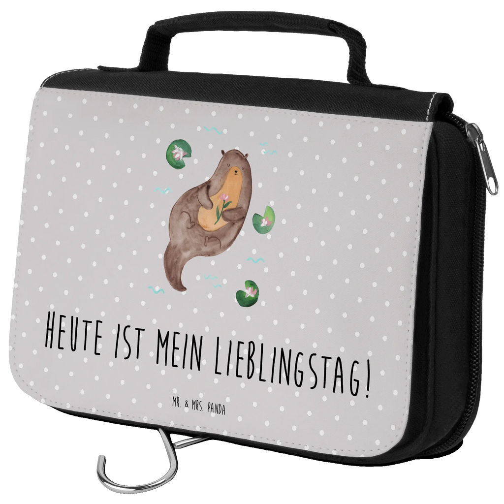 Kulturbeutel Otter Seerose Kulturbeutel, Zum Aufhängen, Waschtasche, Kosmetiktasche, Damen, Herren, Aufbewahrungstasche, Schminktasche, Kosmetikbeutel, Organizer, Kulturtasche, Schminkutensil, Otter, Fischotter, Seeotter, Otter Seeotter See Otter