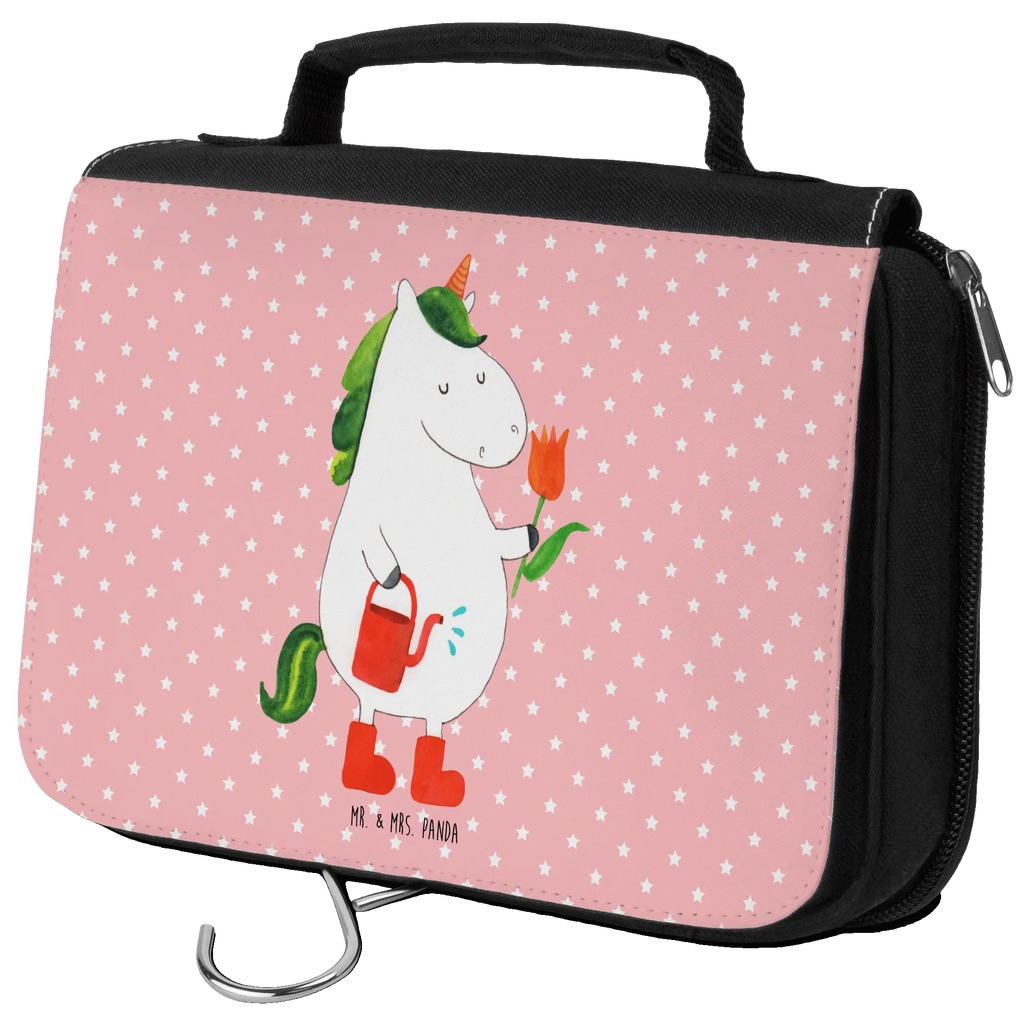 Kulturbeutel Einhorn Gärtner Kulturbeutel, Zum Aufhängen, Waschtasche, Kosmetiktasche, Damen, Herren, Aufbewahrungstasche, Schminktasche, Kosmetikbeutel, Organizer, Kulturtasche, Schminkutensil, Einhorn, Einhörner, Einhorn Deko, Unicorn, Luftballon, Gießkanne, Giesskanne, Lebenslust, Freude, Blume, Freundin, Garten, Stiefel