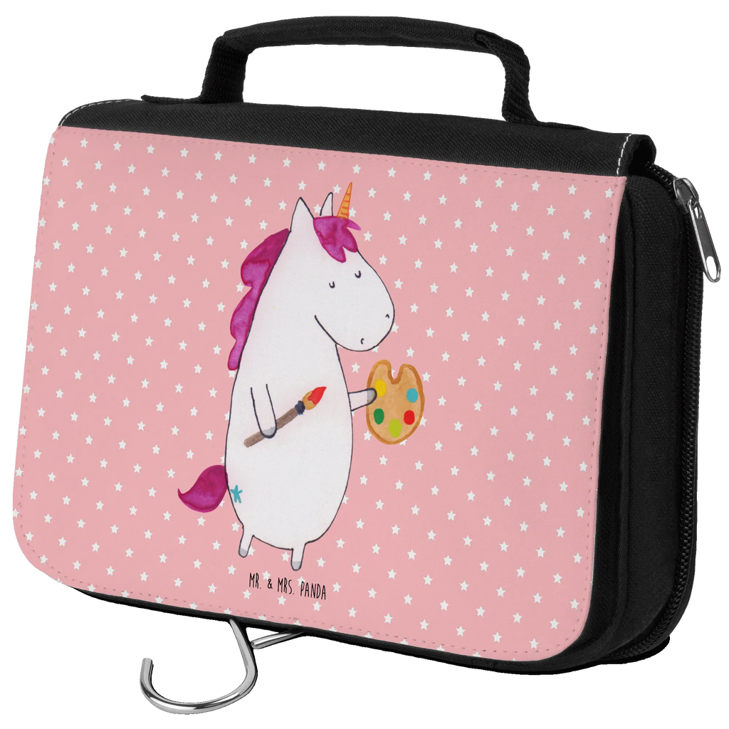 Kulturbeutel Einhorn Künstler Kulturbeutel, Zum Aufhängen, Waschtasche, Kosmetiktasche, Damen, Herren, Aufbewahrungstasche, Schminktasche, Kosmetikbeutel, Organizer, Kulturtasche, Schminkutensil, Einhorn, Einhörner, Einhorn Deko, Pegasus, Unicorn, Englisch, Künstler, Artist, Malen, Zeichnen, Welt, Farbe, Stift, Pinsel, Geschenk, Maler