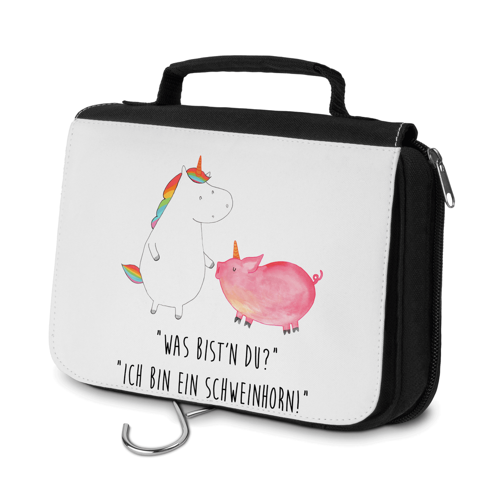 Kulturbeutel Einhorn Schwein Kulturbeutel, Zum Aufhängen, Waschtasche, Kosmetiktasche, Damen, Herren, Aufbewahrungstasche, Schminktasche, Kosmetikbeutel, Organizer, Kulturtasche, Schminkutensil, Einhorn, Einhörner, Einhorn Deko, Pegasus, Unicorn, Freundschaft, Schweinhorn, Schwein, Freundin, Schweinchen